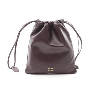 MIU MIU Brown Leather Pouch